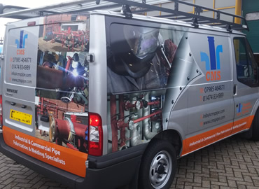 Half Wrap Van Signage Graphics